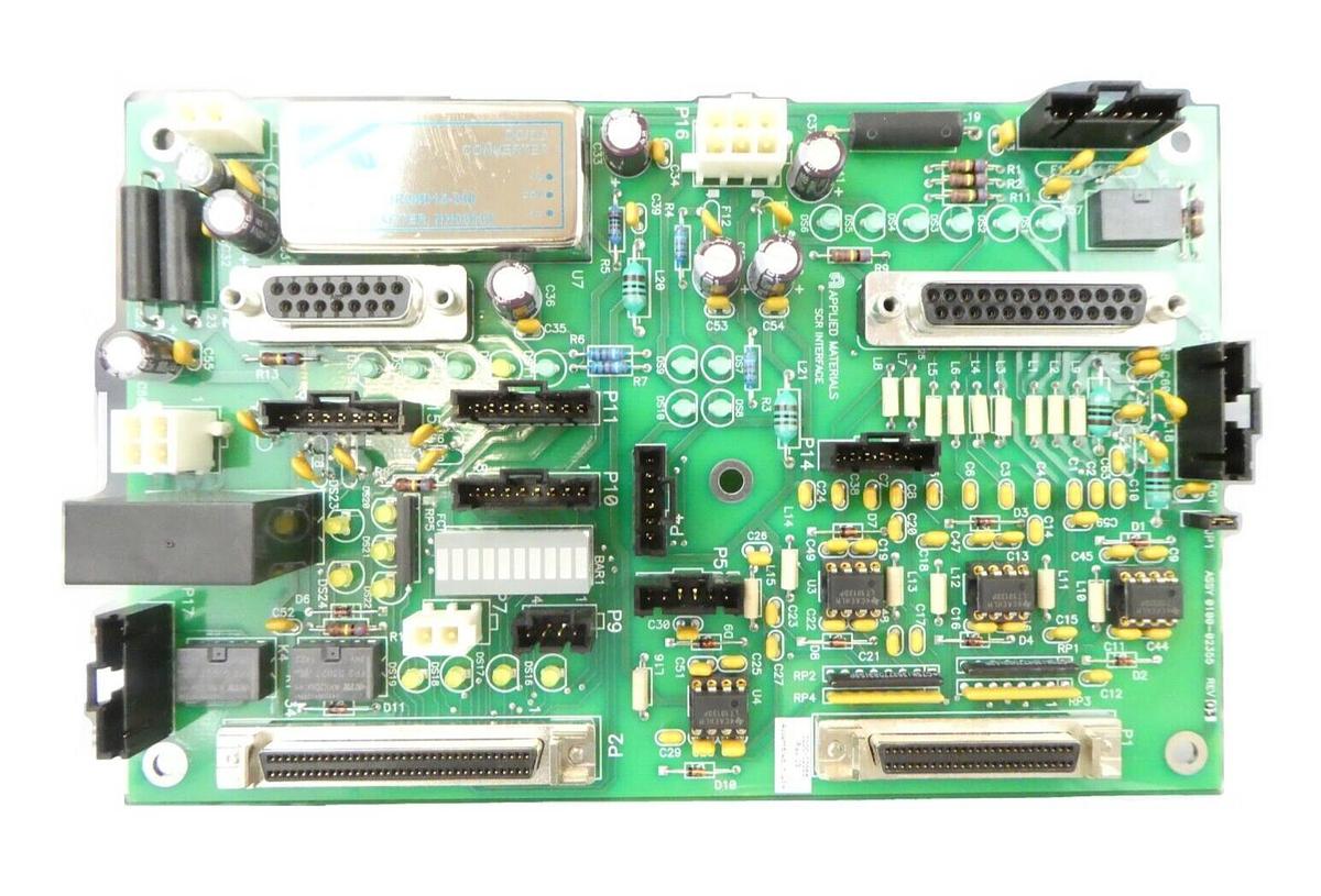 Used AMAT Applied Materials 0100-02355 SCR Interface Board PCB Working Surplus