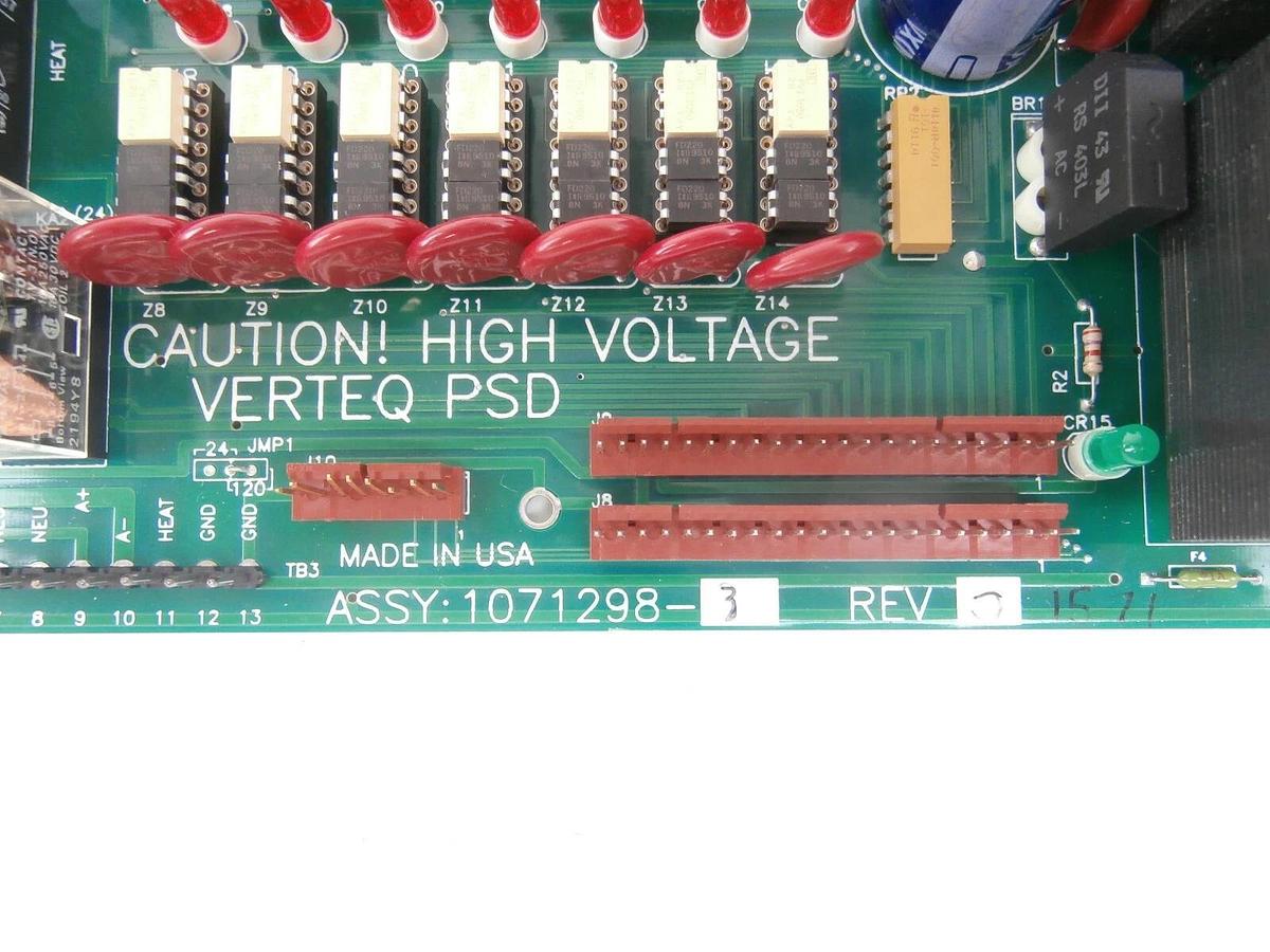Used Verteq 1071298-3 High Voltage PSD Power Board 1071297-1 Working Surplus