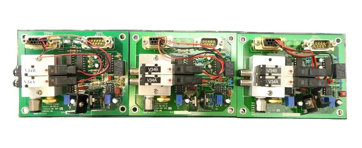 Used Novellus Systems 03-166293-00 Nano Fill-Toggle Clean PCB Reseller Lot of 3 Spare