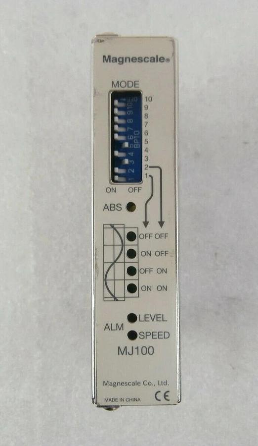 Used Magnescale MJ100 Interpolator Unit Set with Sensor Head PL25 and SDP-H-4 Working