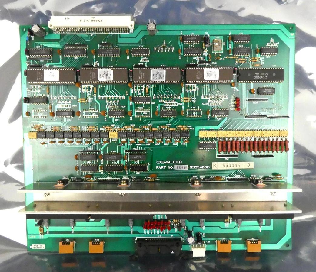 Used Osacom E1581Y 10 Step Motor Control PCB E1534D01 VSEA V82-810017 Working