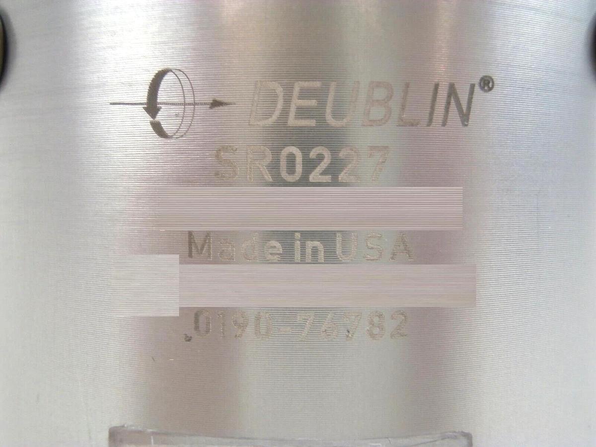 Used Deublin SR0227 Rotary Union AMAT Applied Materials 0190-76782 Working Spare