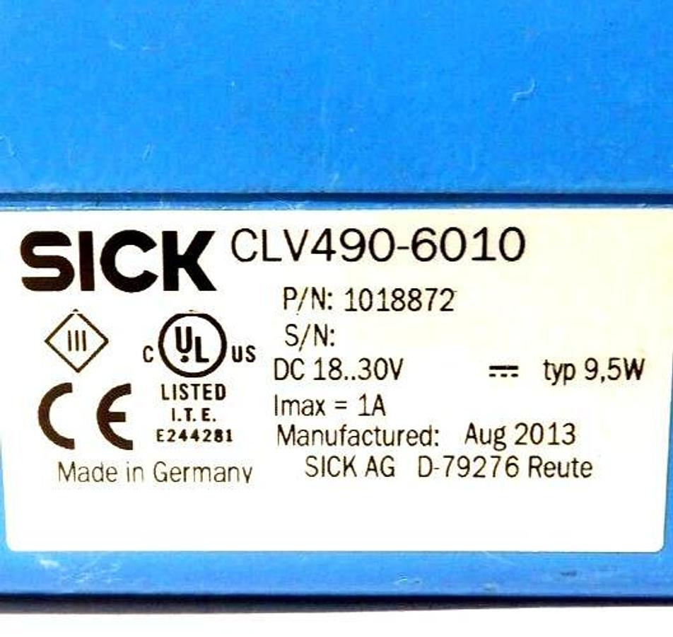 Used Sick 1018872 Fixed mount Barcode Scanner CLV 490 Reseller Lot of 6 Working