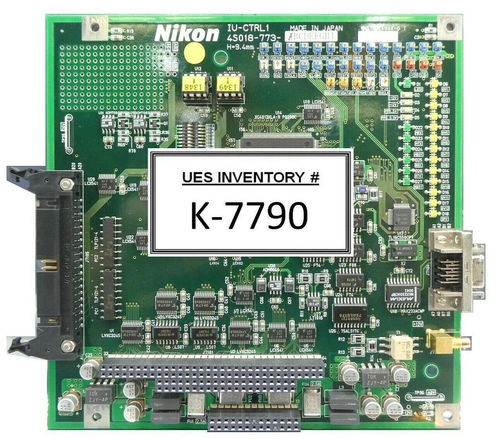 Used Nikon 4S018-773 Control PCB IU-CTRL1 NSR FX-601F FPD Lithography System Working