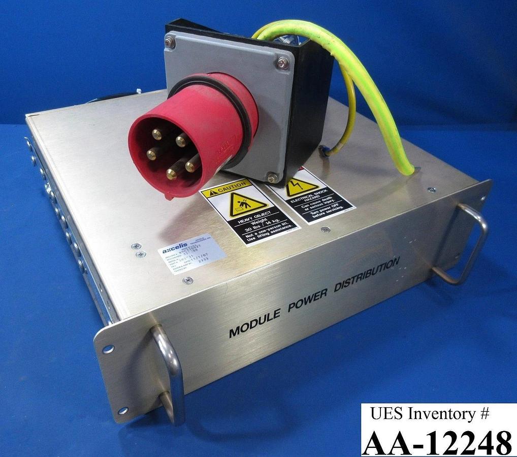 Used Axcelis 595731 Module Power Distribution 5125B6W Pin & Sleeve Inlet & Cable Used