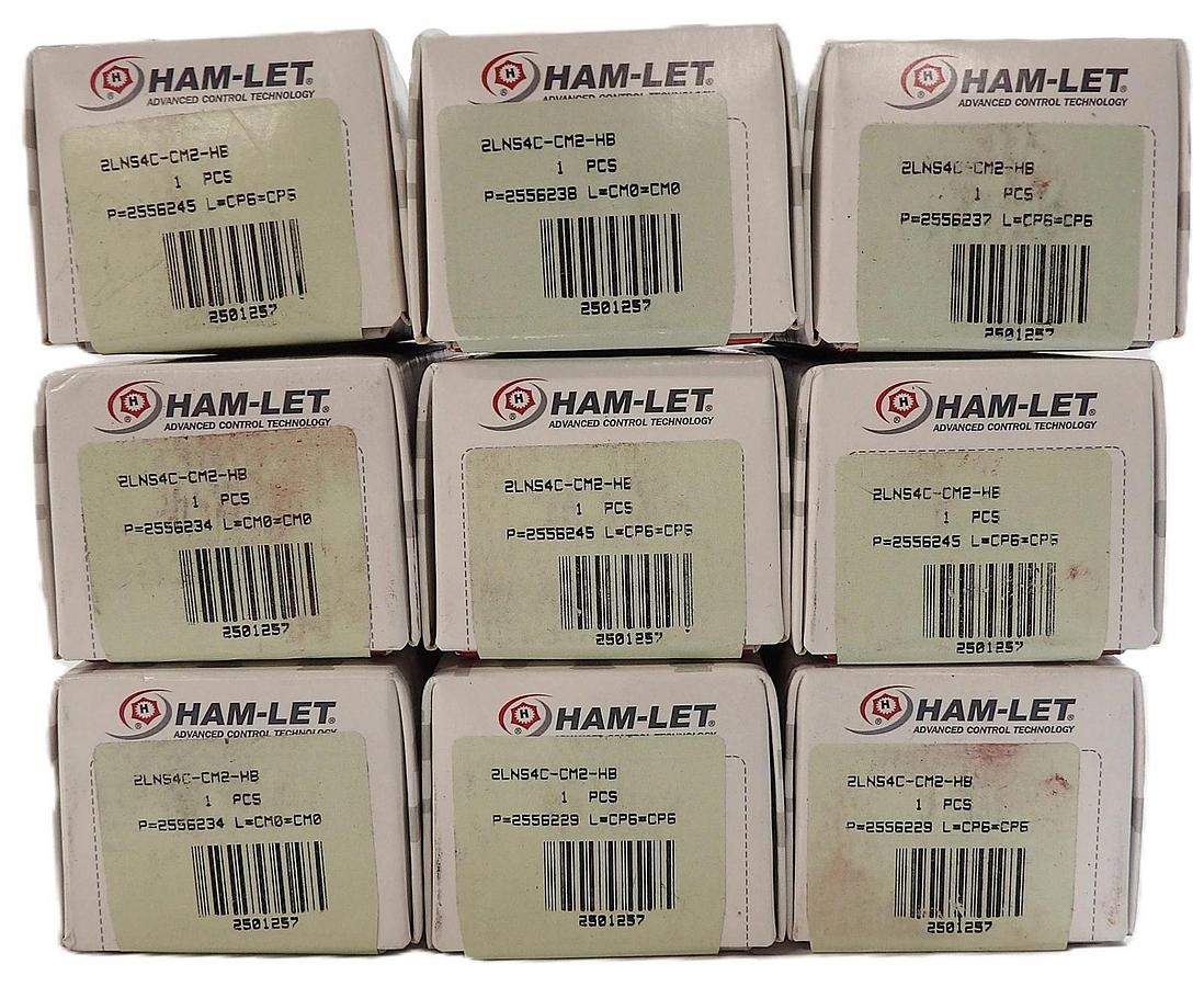 Ham-Let 2LNS4C-CM2-HB Hybrid Diaphragm Valve Reseller Lot of 9 New
