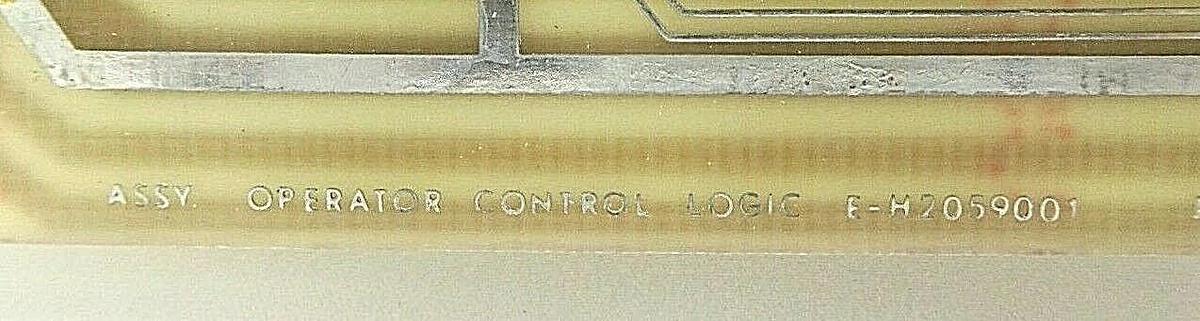 Used Varian Semiconductor VSEA E-H2059001 Operator Control Logic PCB H2059-1 Rev. A