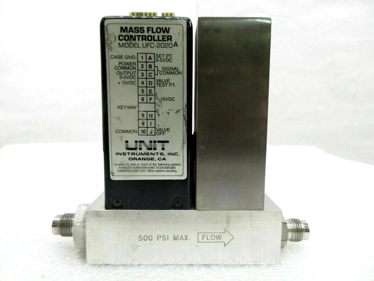 Used Unit Instruments UFC-2020A Mass Flow Controller MFC 30SLM N2 Used Working