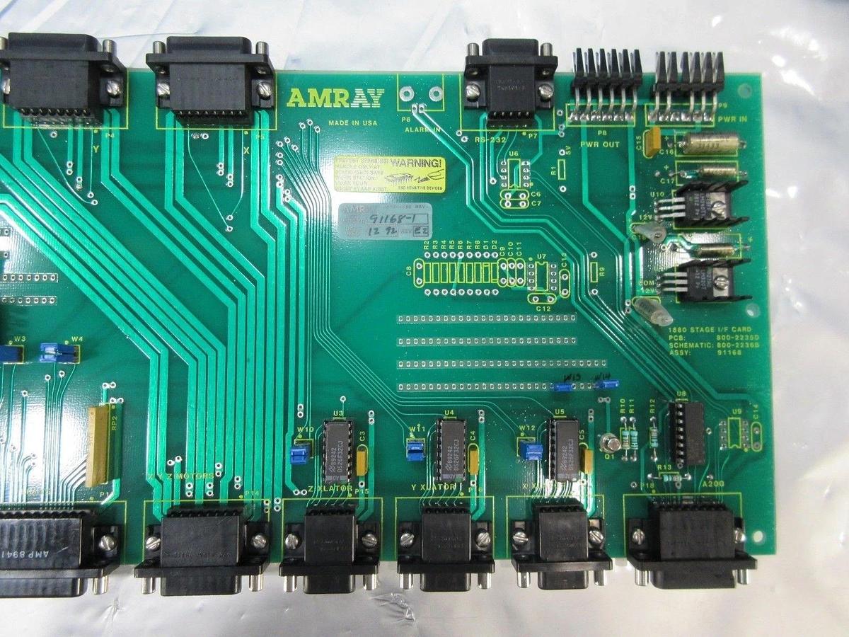 Used Amray 91168-1 1880 Stage I/F Card PCB 800-2235D Used Working