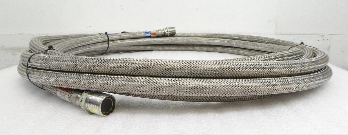 Used CTI-Cryogenics 8043155G600 Cryopump Supply CryoLine 50' AMAT 3400-01374 Working
