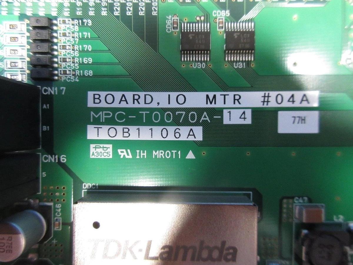 Used TEL Tokyo Electron MPC-T0070A-14 PCB I/O MTR #04A TOB1106A T-3044SS Used Working