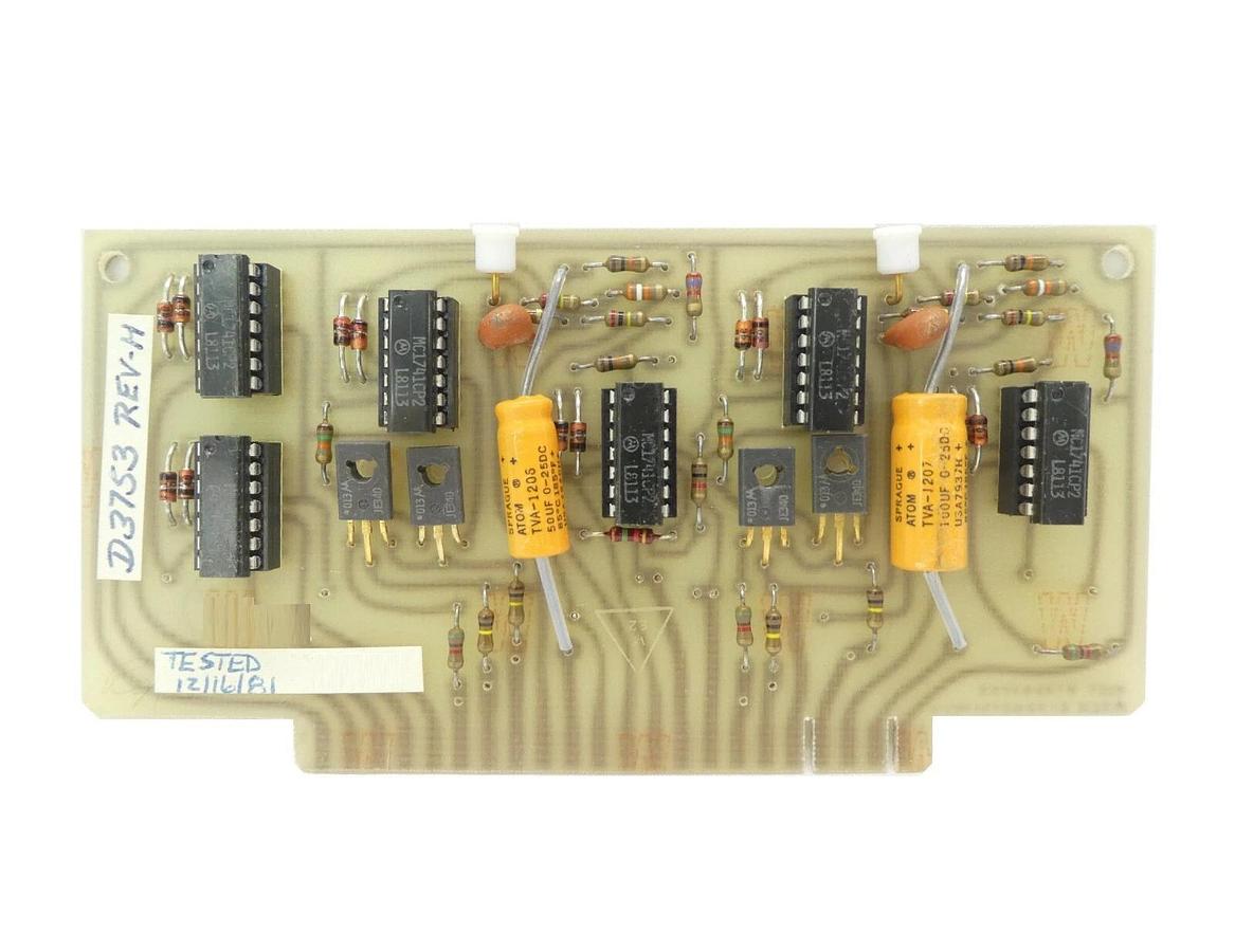 Used Varian Semiconductor VSEA D12003753 Scan Monitor PCB D3753 Rev. H Working Spare
