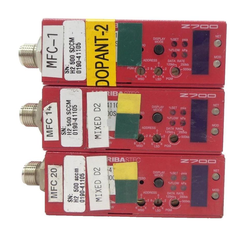 Used Horiba STEC SEC-Z714AGX Mass Flow Controller MFC Z700 Reseller Lot of 8 Working