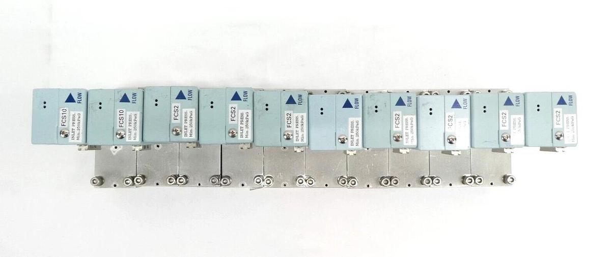 Used Fujikin FCS-4WS-798-F1L#B Mass Flow Controller MFC He/H2 Reseller Lot of 10