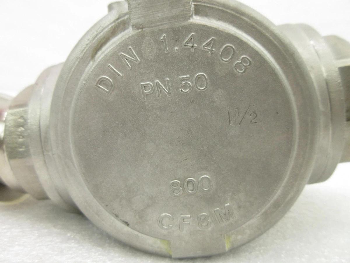 Used HIS Hoffman Instrumentation PN50 Manual Valve DIN 1.4408 800 CF8M Lot of 3