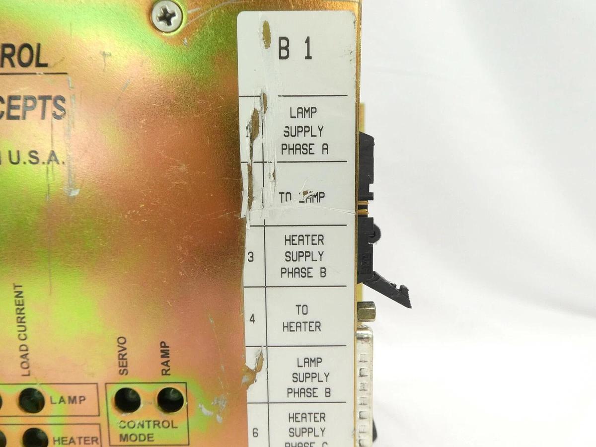Used Control Concepts 3095-1017 SCR Power Controller AMAT 0190-03672 Working Surplus