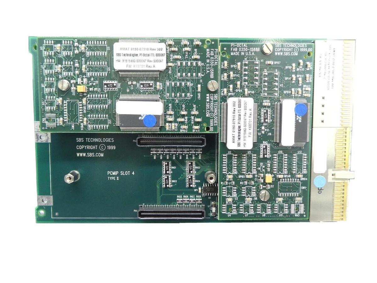 Used SBS Technologies MC303-S00026 PCB Card AMAT 0190-07847 Missing Face Plate As-Is