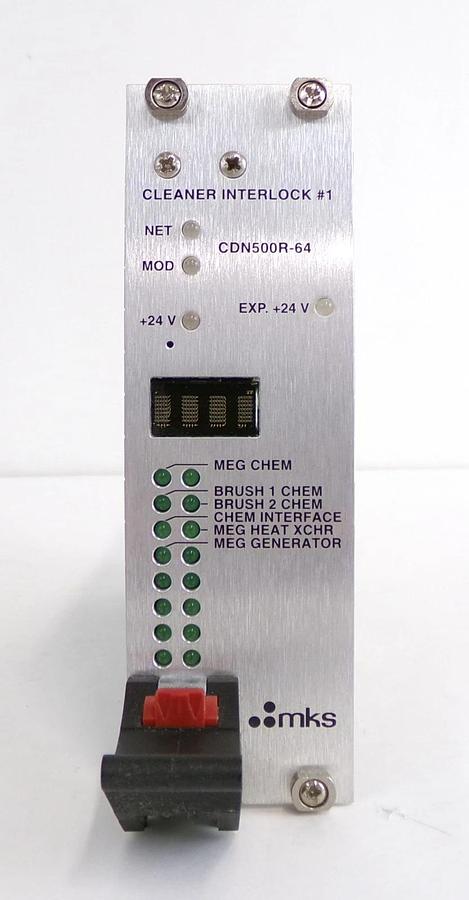 Used MKS Instruments AS01500-64 Cleaner Interlock #1 PCB Card 0195-08825 Working
