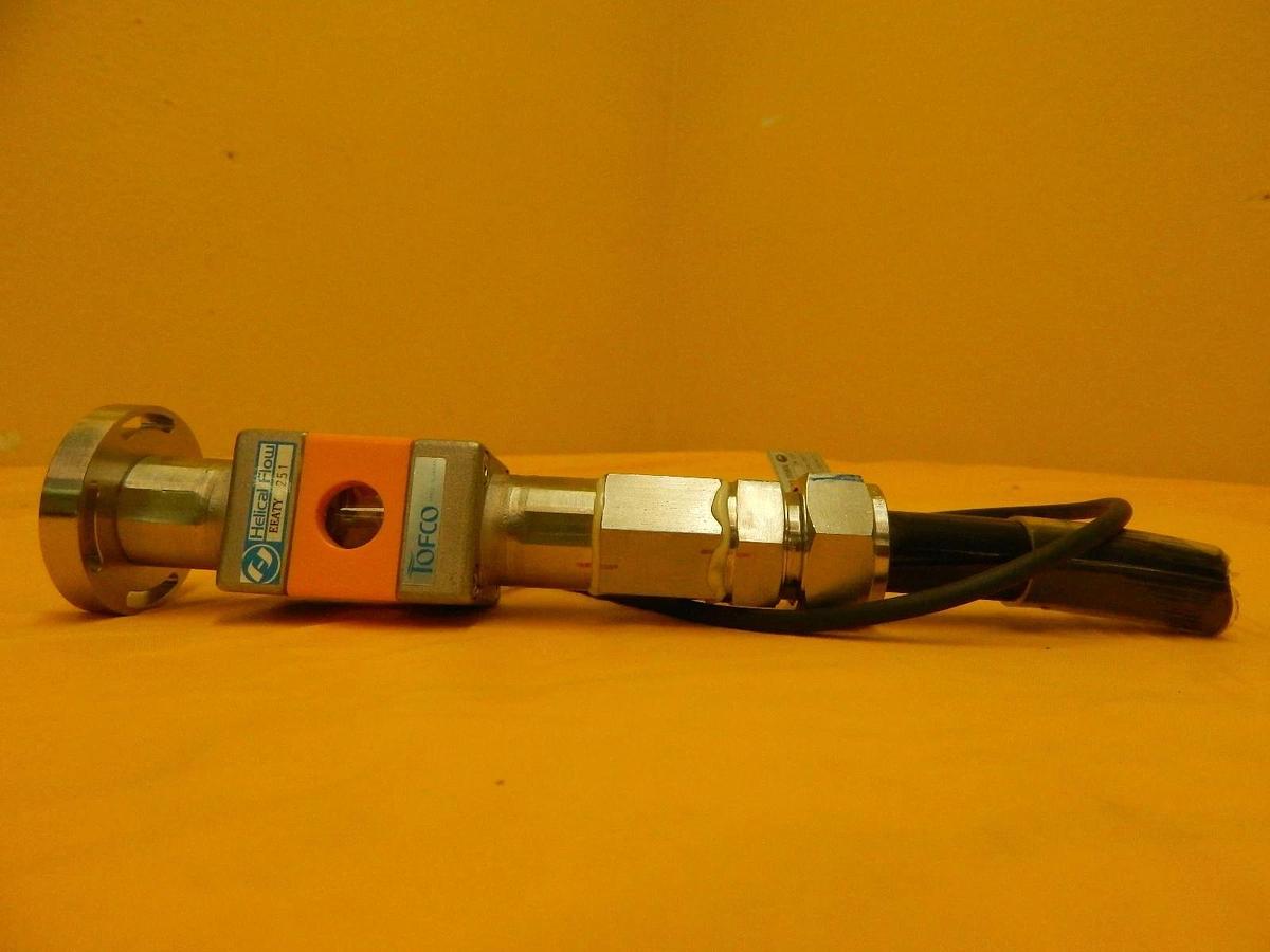 Used Toflow Helical Flow Inline Flow Meter 0.5~5L/min Used Working
