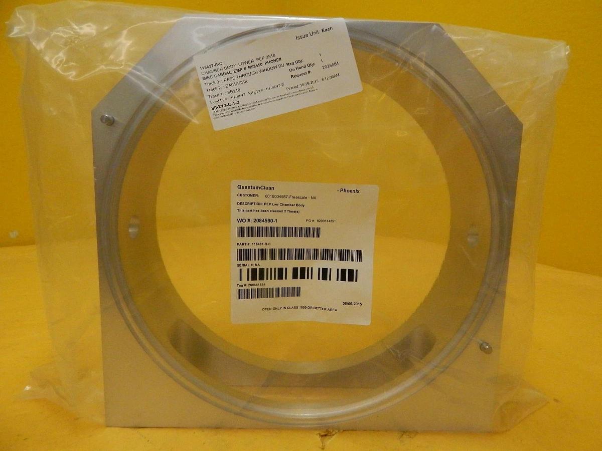 Refurbished Novellus Systems 116437-R-C PEP 3510 Lower Chamber Body Refurbished