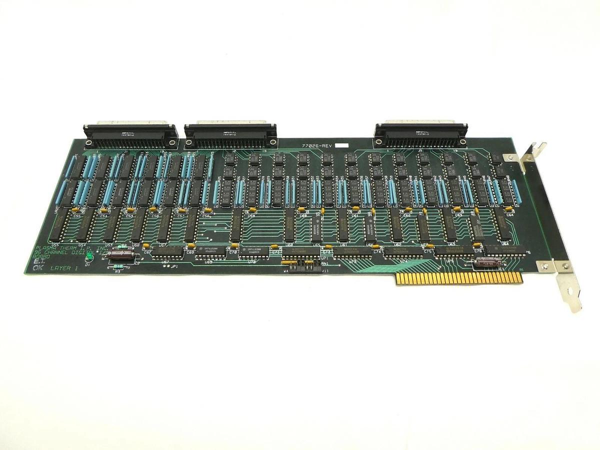 Used Plasma-Therm 77026 96 Channel Digital I/O Board PCB Card Clusterlock 7000 Spare