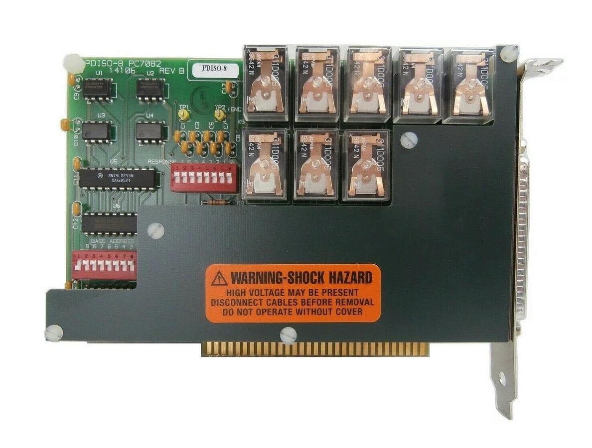 Used Keithley PDISO-8 8-Channel Isolated Input/Output PC7082 PCB Card Working Surplus