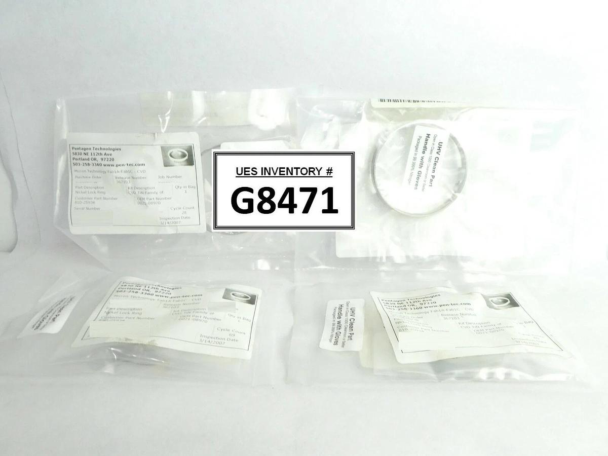Refurbished AMAT Applied Materials 0021-08970 Nickel Lock Ring Reseller Lot of 4 Refurbished