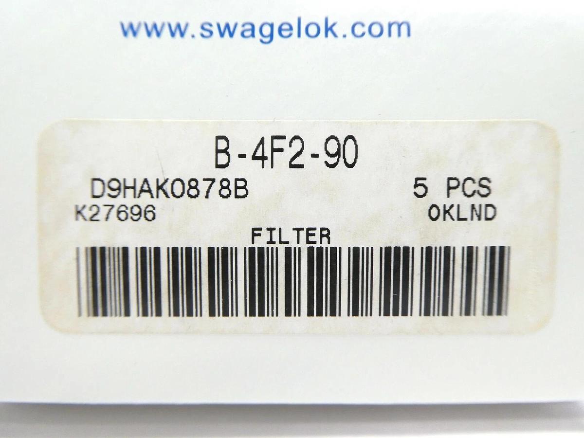 Used Swagelok B-4F2-90 Brass In-Line Particulate Filter Reseller Lot of 10 New