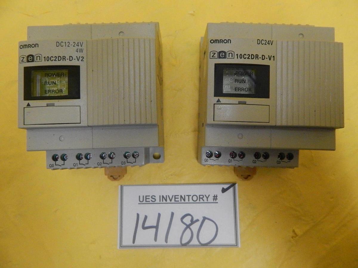 Used Omron ZEN-10C2DR-D-V2 PLC CPU Unit Lot of 2 TEL Tokyo Electron PR300Z Used