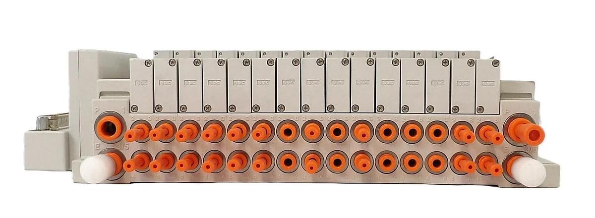 Used SMC 0190-54289 15-Port Pneumatic Manifold AMAT Working