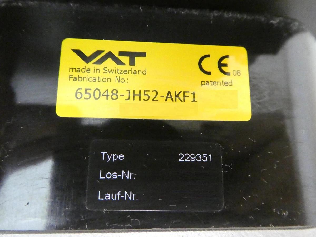 Used VAT 65048-JH52-AKF1 Pendulum Control & Isolation Gate Valve Series 650 Untested