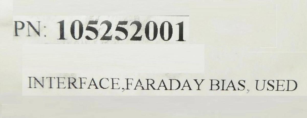 Used Varian Ion Implant Systems 105252001 Faraday Bias Interface Untested Surplus
