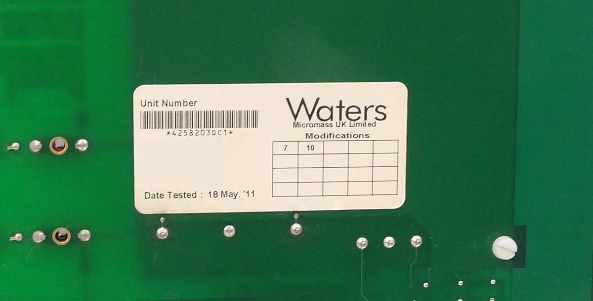 Used Waters Micromass 4258203DC1 Quad PCB Card MA4258-203P1D Working Surplus