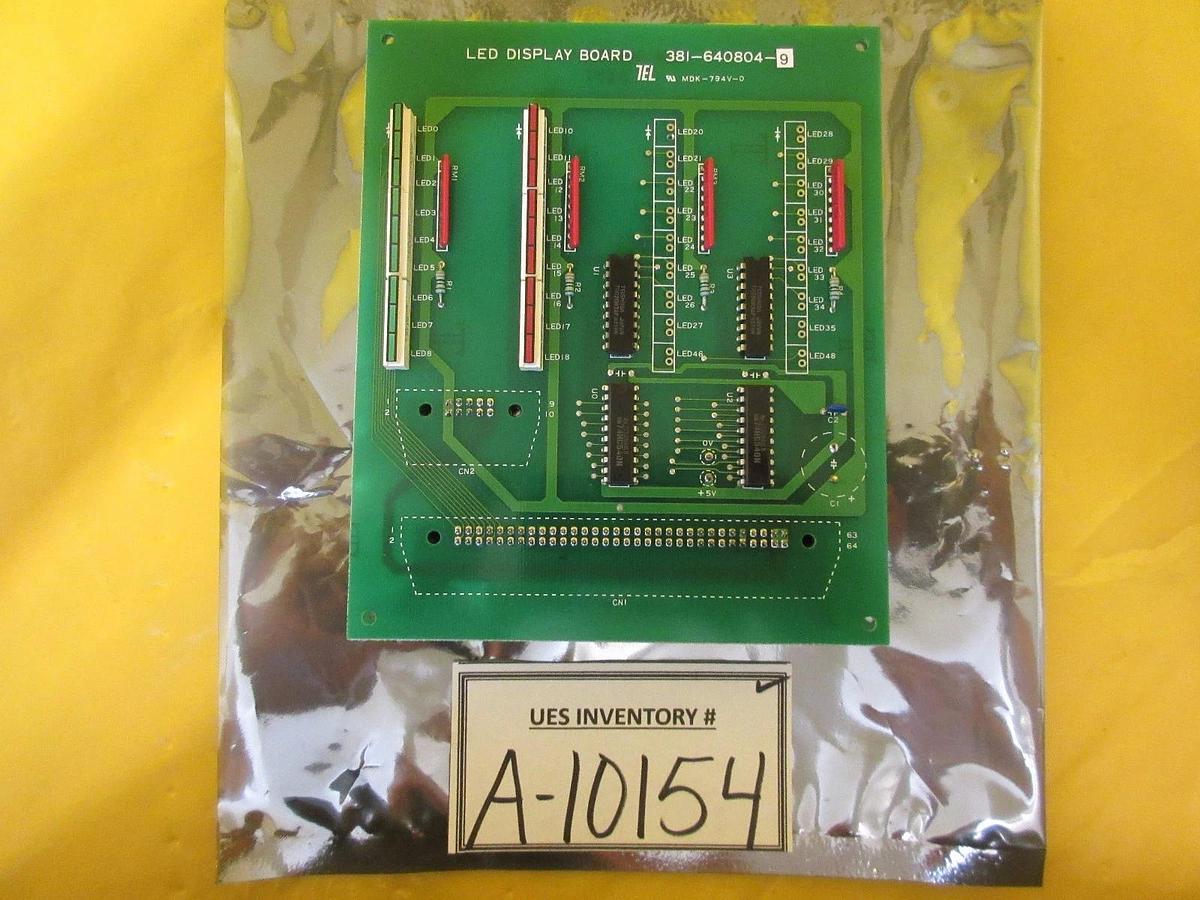 Used TEL Tokyo Electron 381-640804-9 LED Display Board PCB Clean Track MARK 8 Working