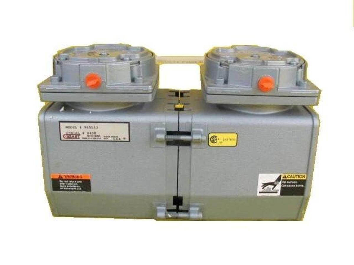 Used Gast Manufacturing 965513 Rocking Piston Air Compressor Working Surplus