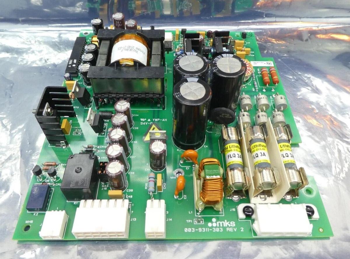 Used MKS Instruments 000-9311-303 Power Distribution PCB 003-9311-303 Working Surplus