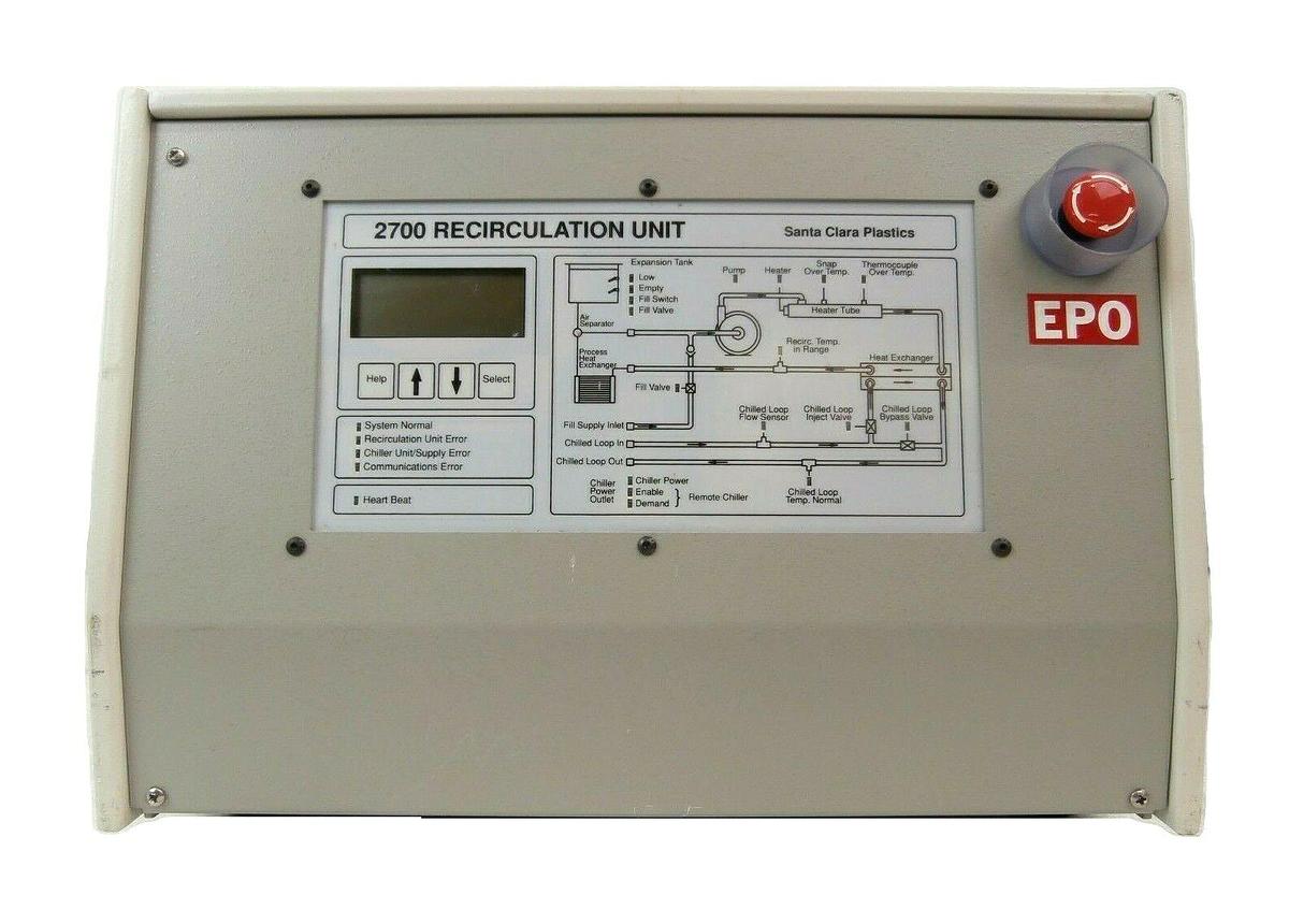 Used SCP Santa Clara Plastics 2700 Standard Recirculation Unit Not Working As-Is