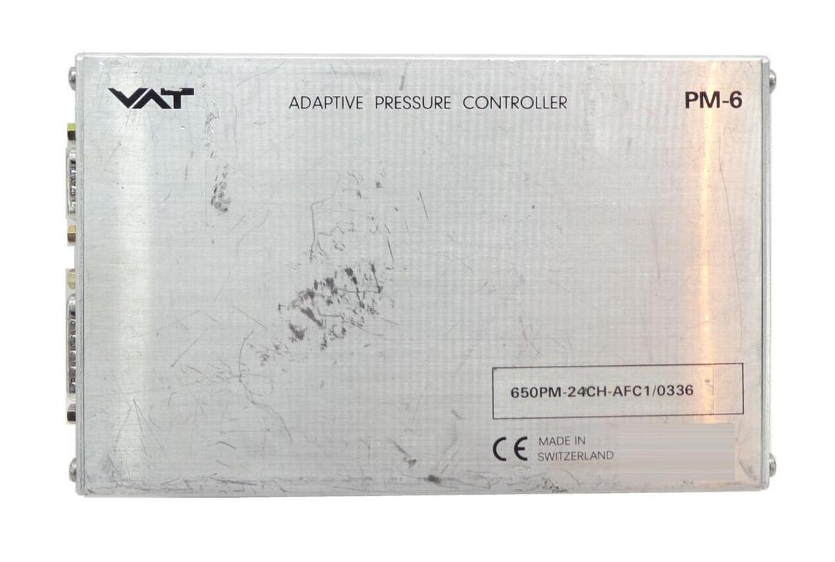 Used VAT 650PM-24CH-AFC1 Adaptive Pressure Controller PM-6 TEL 3D80-000019-14 Working