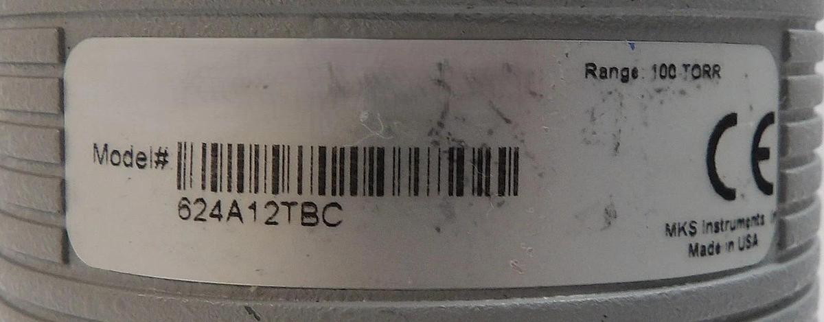 Used MKS Instruments 624A12TBC Baratron Pressure Transducer Type 624 Spare