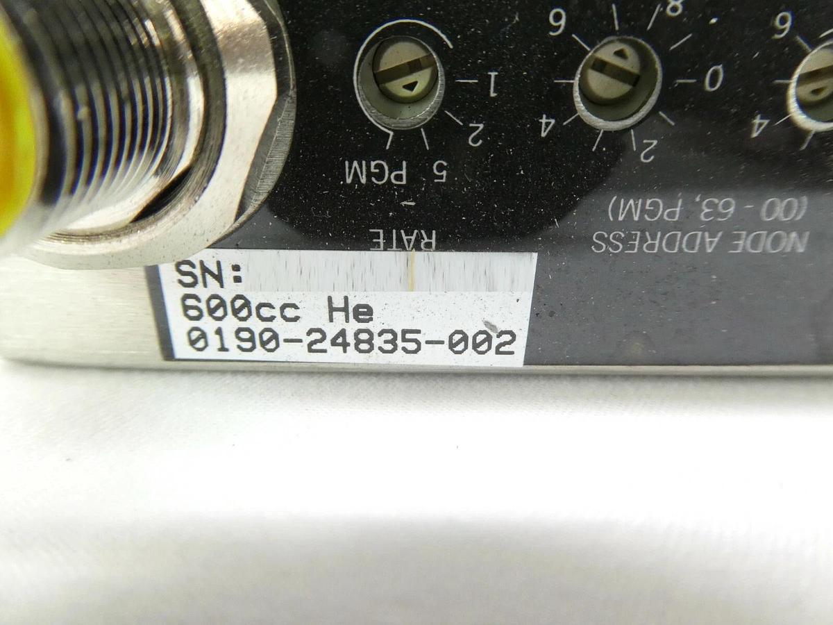 Used Celerity UFC-8165 Mass Flow Controller MFC AMAT 0190-24835 600cc He Working