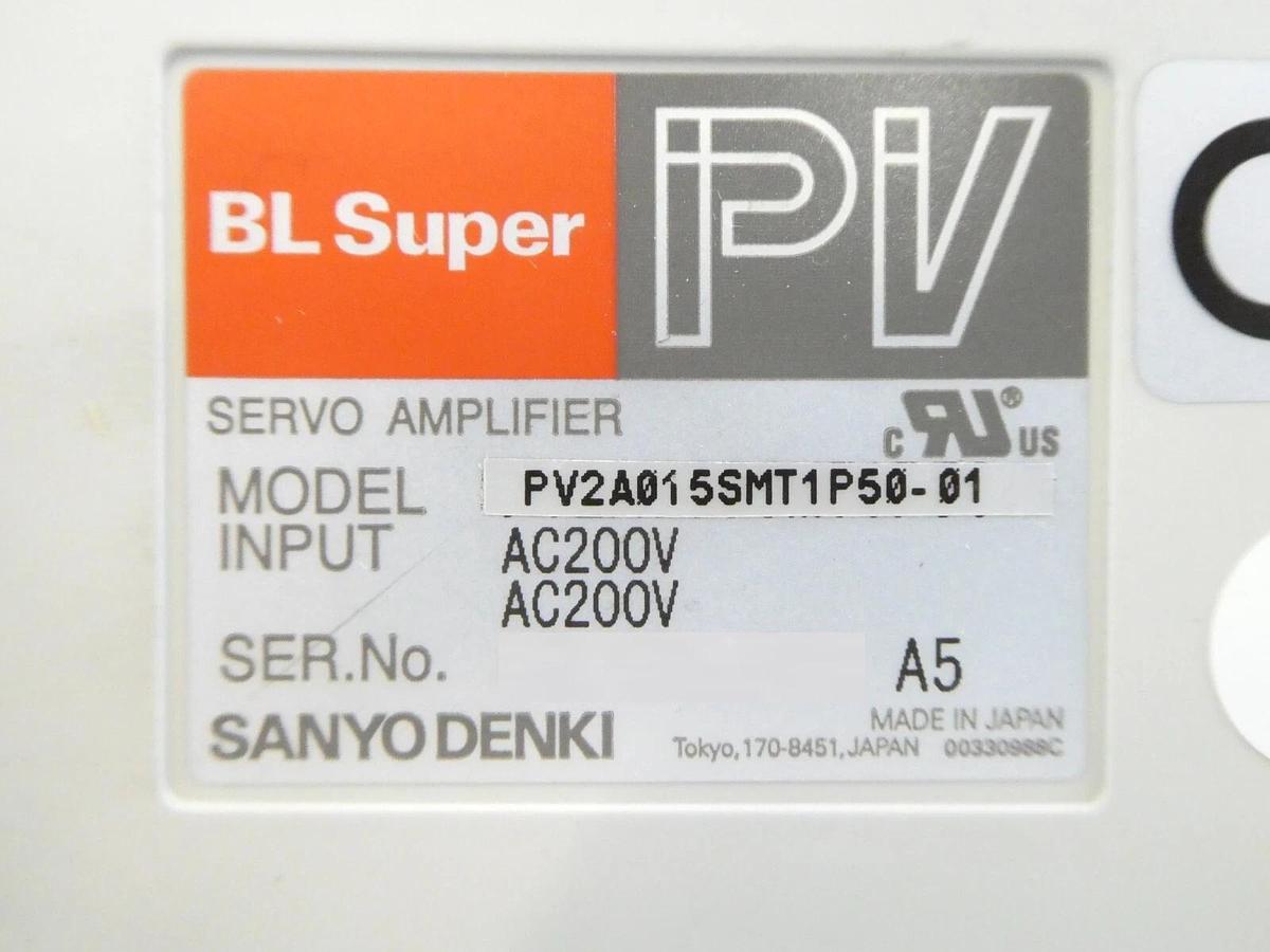 Used Sayno Denki PV2A015SMT1P50-01 Pedestal Lift Servo Driver AMAT Lot of 2 Working