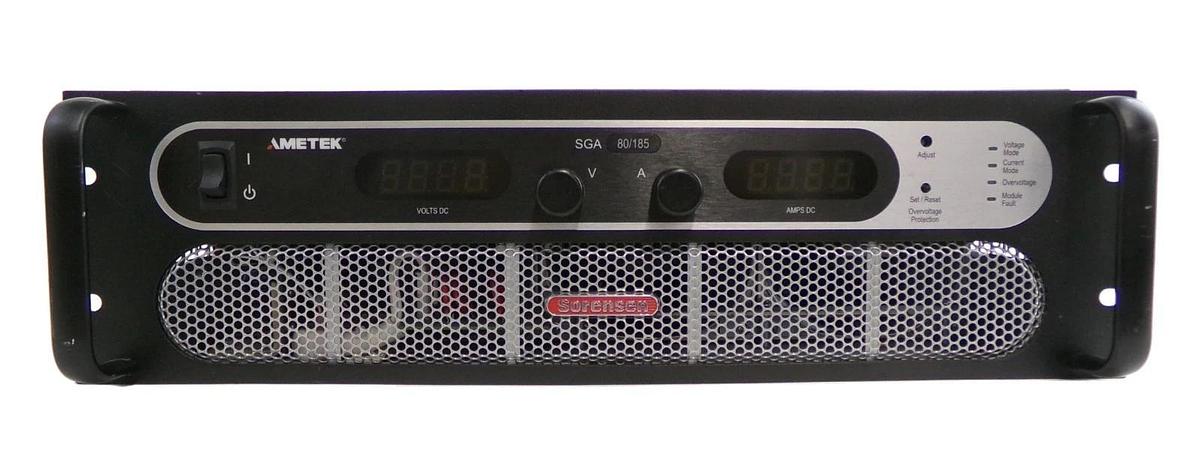 Used Sorenson SGA80X185C-0AAABD DC Power Supply SGA 80/185 Ametek Surplus