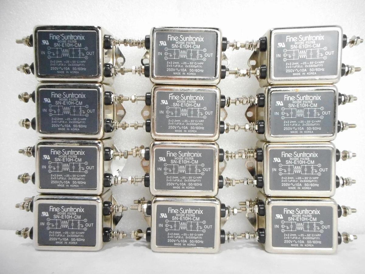 Used Fine Suntronix SN-E10H-CM Noise Filter Reseller Lot of 12 Used Working