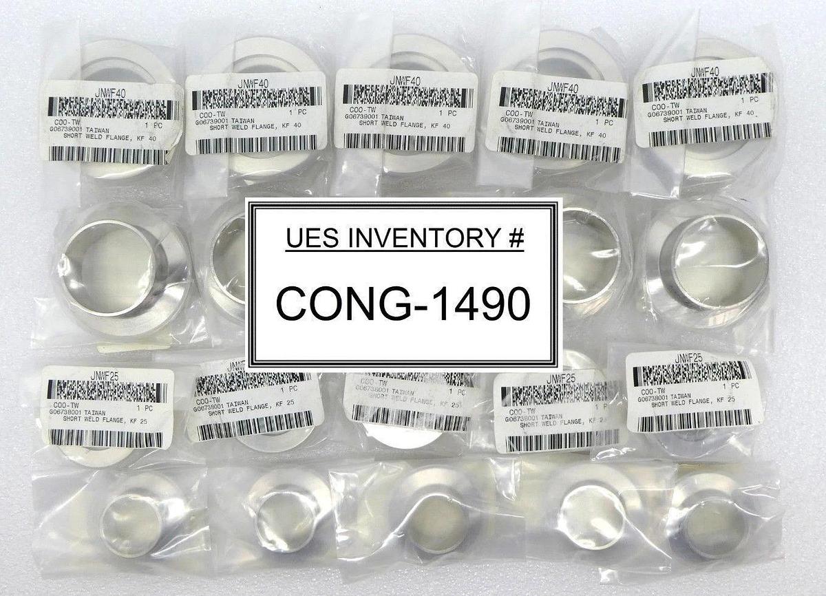 Used Swagelok Short Weld Flange JNWF40 JNWF25 NW40 NW25 Reseller Lot of 20 New
