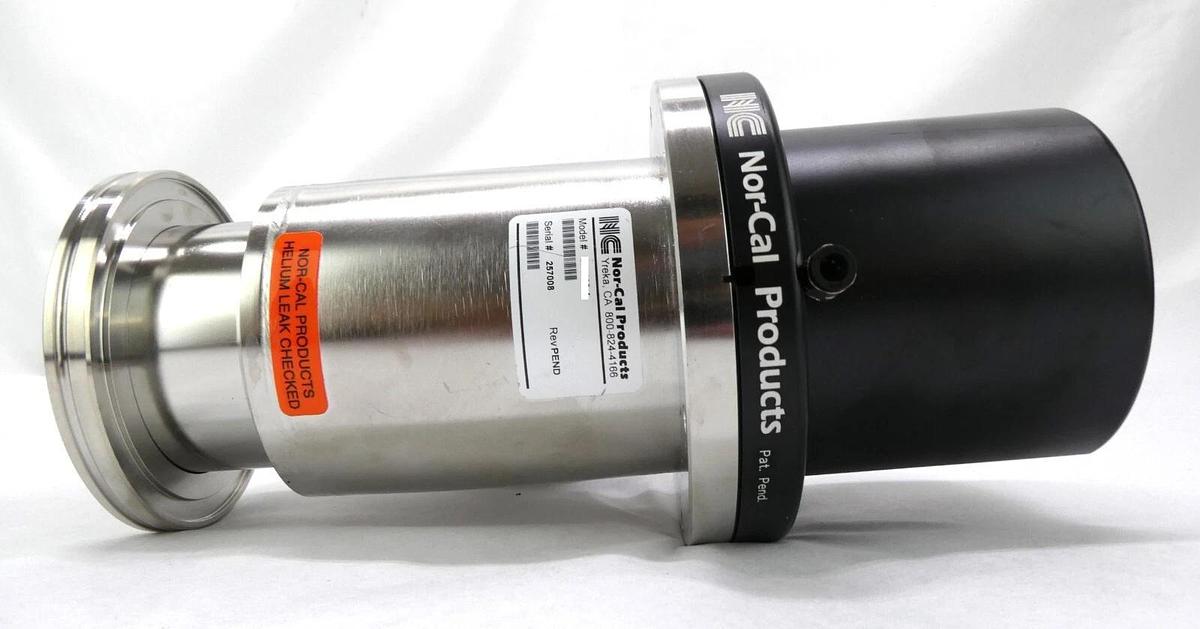 Used Nor-Cal Products 021103-4 Manual Vacuum Isolation Angle Valve Working Surplus