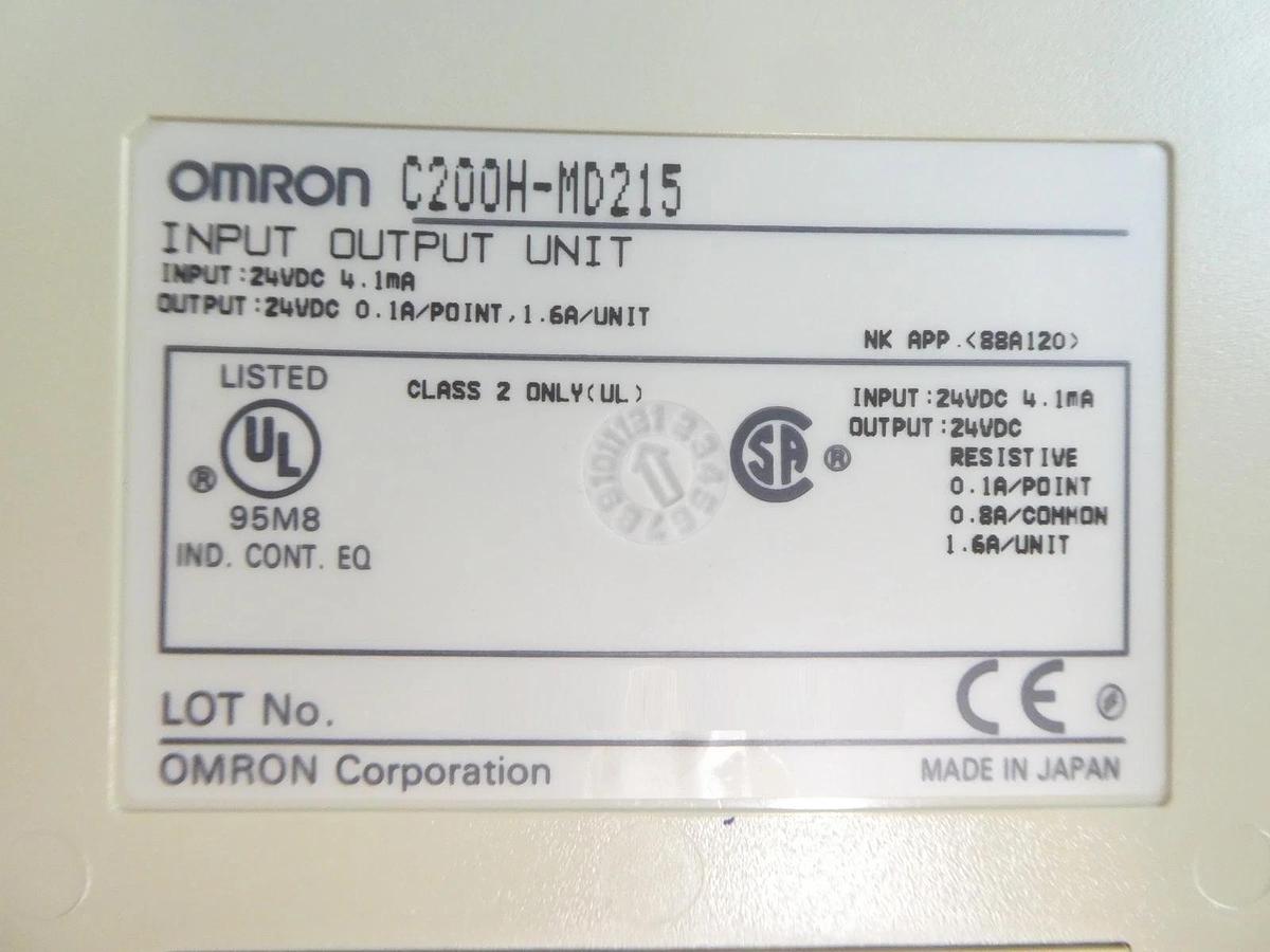 Used Omron Sysmac C200HS Programmable Logic Controller PLC Working Surplus