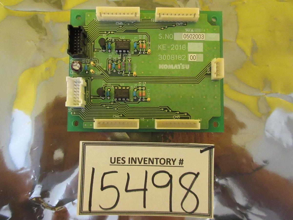 Used Komatsu 300818200 KE-2018 Interface Board PCB Used Working