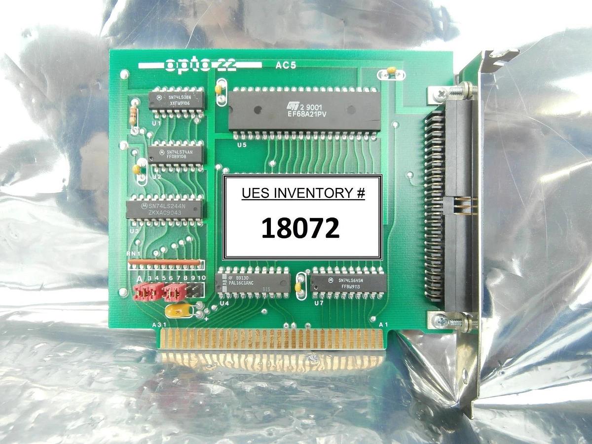 Used Opto 22 AC5 I/O Module Controller ISA Interface PCB Card Lumonics LW-CO2 Used
