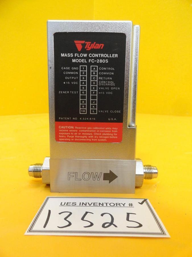 Used Tylan General FC-280SAV Mass Flow Controller 2 SLPM Ar Used Working