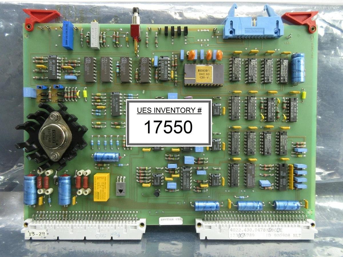 Used ASML 4022.430.04780 Shutter Control PCB Card 4022.430.0478 PAS 5000/2500 Used